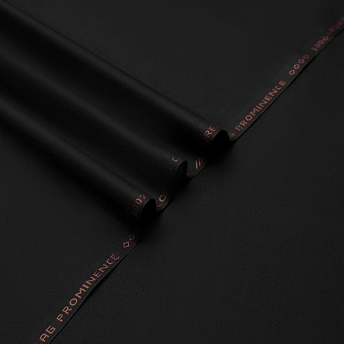 Men Unstitched Prominence Black all-season cotton fabric