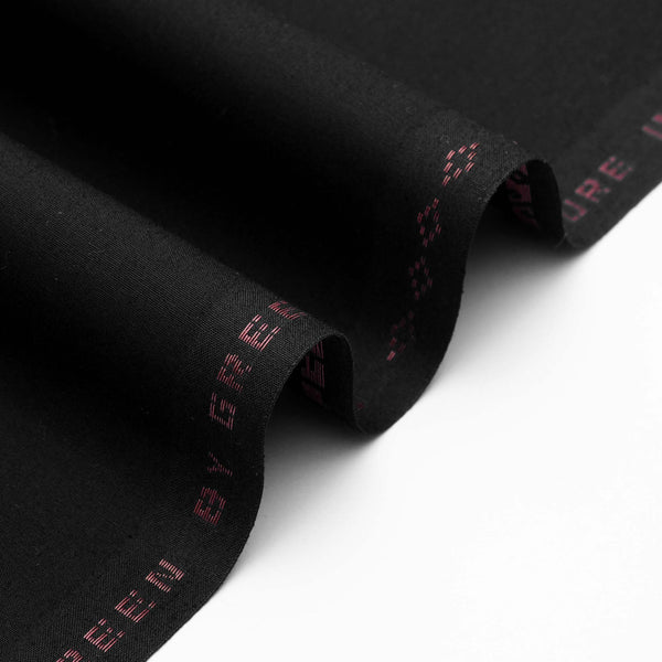 Premium Classic Black Unstitched Egyptian Cotton Fabric – All Season