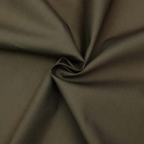 Premium Dark Olive Unstitched Egyptian Cotton Fabric – All Season
