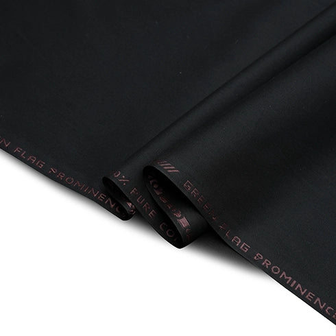 Men Unstitched Prominence Black all-season cotton fabric