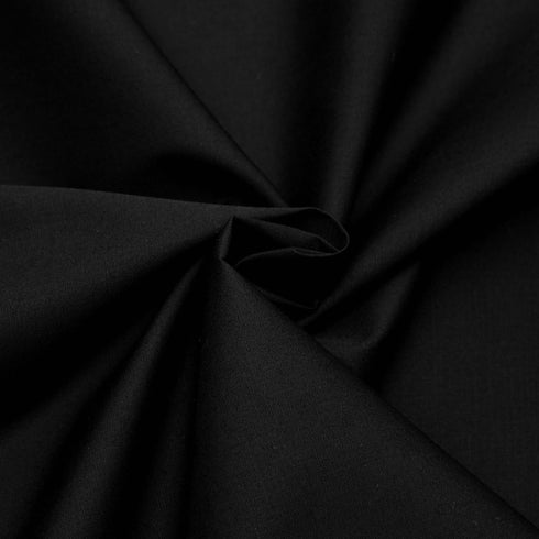 Premium Classic Black Unstitched Egyptian Cotton Fabric – All Season