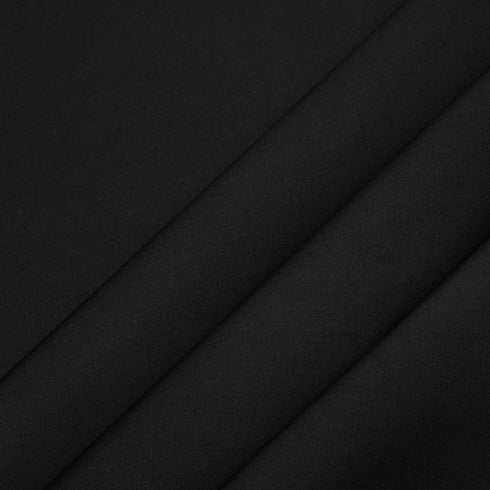 Premium Classic Black Unstitched Egyptian Cotton Fabric – All Season