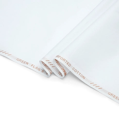 Men Unstitched Prominence  all-season White cotton fabric