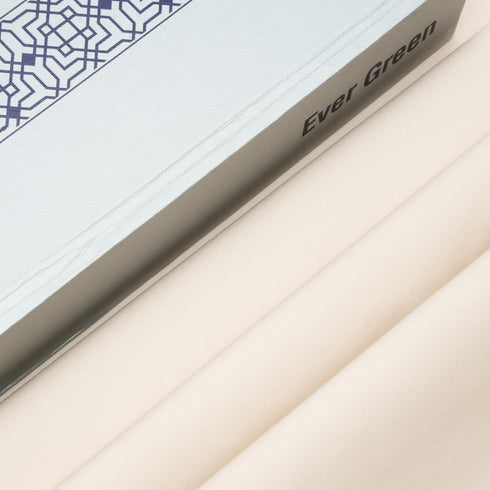 Premium Off-White / Cream Unstitched Egyptian Cotton Fabric – All Season