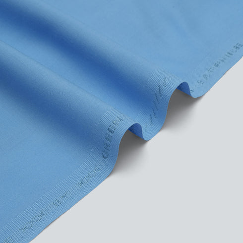 Premium Royal Blue Wash & Wear Fabric – All Season