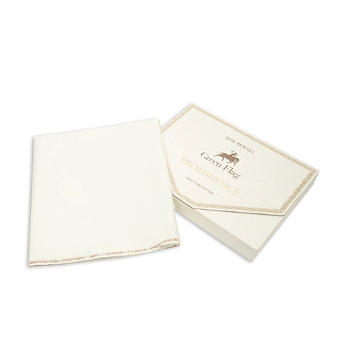 Men Unstitched Prominence Cream all-season cotton fabric