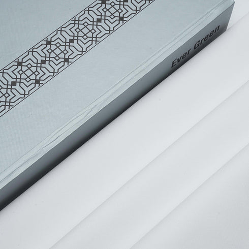 Premium Pure White Unstitched Egyptian Cotton Fabric – All Season