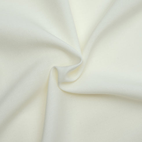 Premium Cream / Soft Off-White Wash & Wear Fabric – All Season